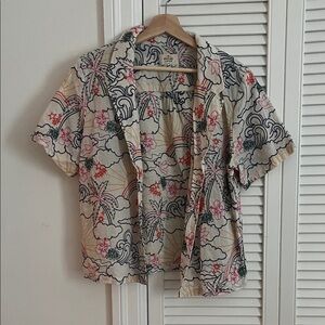 Marine Layer Multicolor Tropical Button Down Shirt